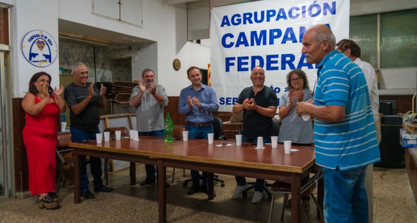 Abella compartió un brindis de fin de año con “Campana Federal”