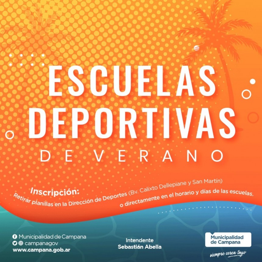 El Municipio suma actividades deportivas gratuitas para disfrutar el verano