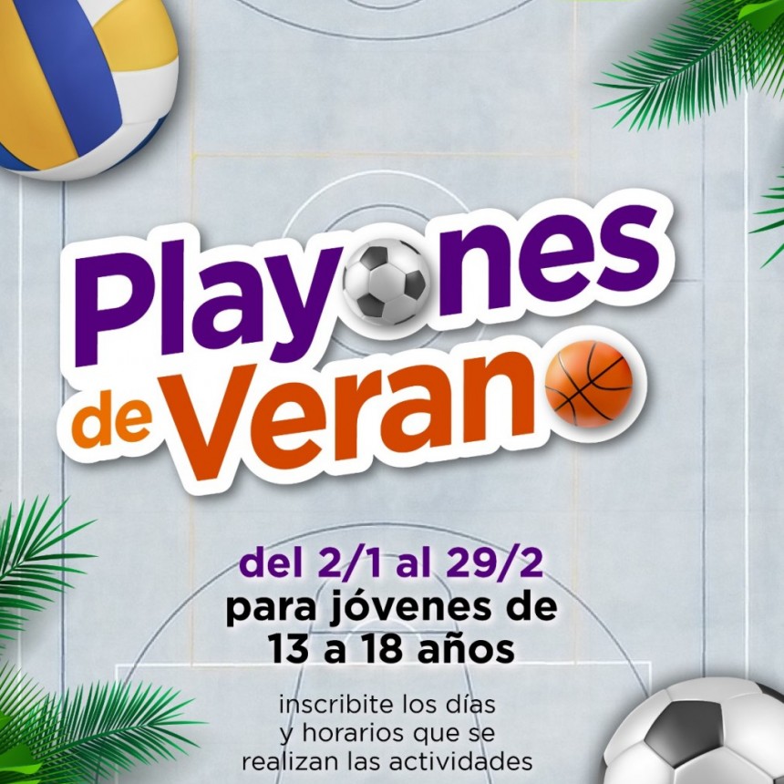 “Playones de veranos 2024”, otra de las propuestas del Municipio para las vacaciones 