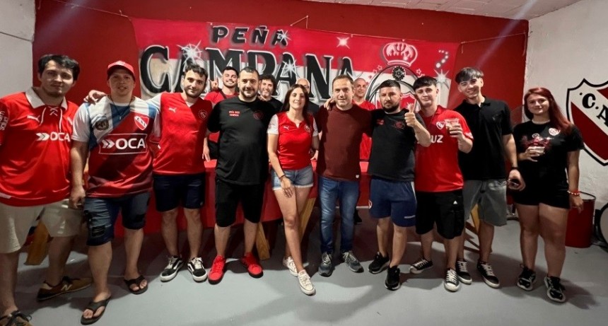 El Intendente acompañó a la “Peña Roja” en su 26° aniversario